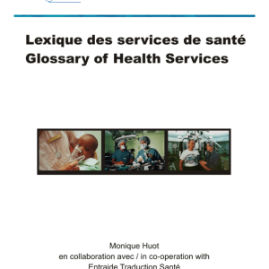 Glossary of Health Services